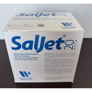 Saljet Rinse 0.9% Sterile Saline Solution (20-Pack) 30ml